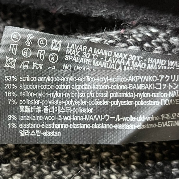 NWOT -Zara- wool blend poncho - Picture 5 of 6